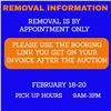 Image 1 : REMOVAL INFORMATION - PLEASE READ