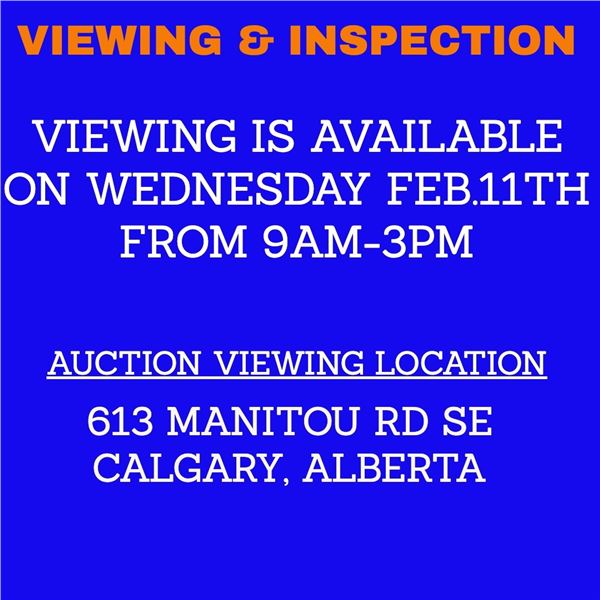 VIEWING AND INSPECTION - PLEASE READ
