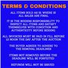 Image 1 : TERMS & CONDITIONS – PLEASE READ