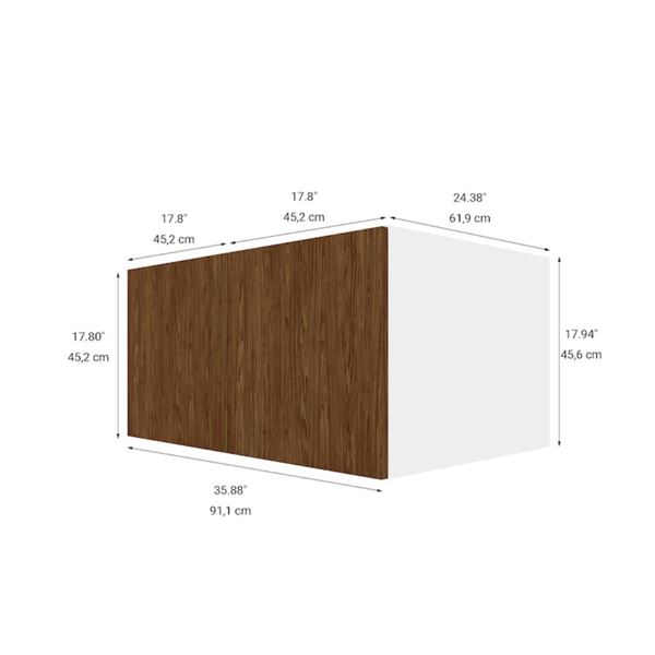 Eklipse RD-HPP36-FE Saphir Wall Small Cabinet with 2 Doors