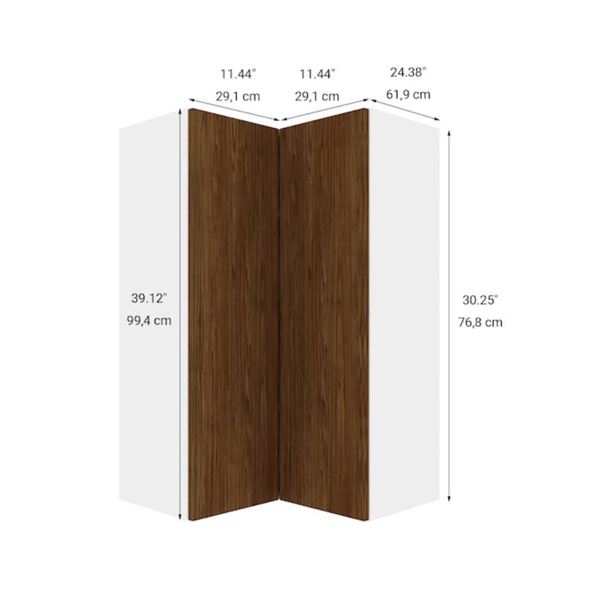 Eklipse RD-HCTG2424-FE 24″ Corner Wall Cabinet, Saphir Finish