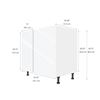 Image 1 : Eklipse RD-BCM36-RI Base Hidden Corner Cabinet, Topaz