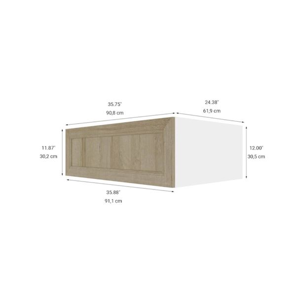 Eklipse RD-HTPP3612-PN 36″Wx12″H 1 Door Wall Fridge Cabinet, Coral