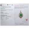 Image 3 : 6.7 ct Certified Silver Emerald gemstone Pendant ($8,104 Appraisal)