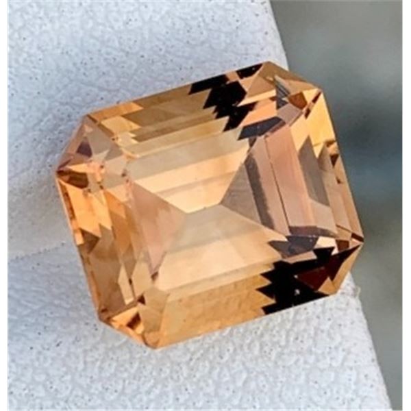 7.5 ct Certified Imperial Topaz gemstone Untreated ($9,150 Appraisal)