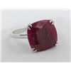 Image 1 : 3.6 ct Certified Silver Ruby gemstone Ring ($6,755 Appraisal)