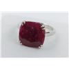 Image 2 : 3.6 ct Certified Silver Ruby gemstone Ring ($6,755 Appraisal)