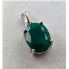 Image 2 : 3.8 ct Certified Silver Emerald gemstone Pendant ($14,041 Appraisal)
