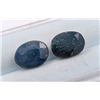 Image 2 : 6.35 ct Certified Midnight Sapphire gemstone Pair ($7,620 Appraisal)