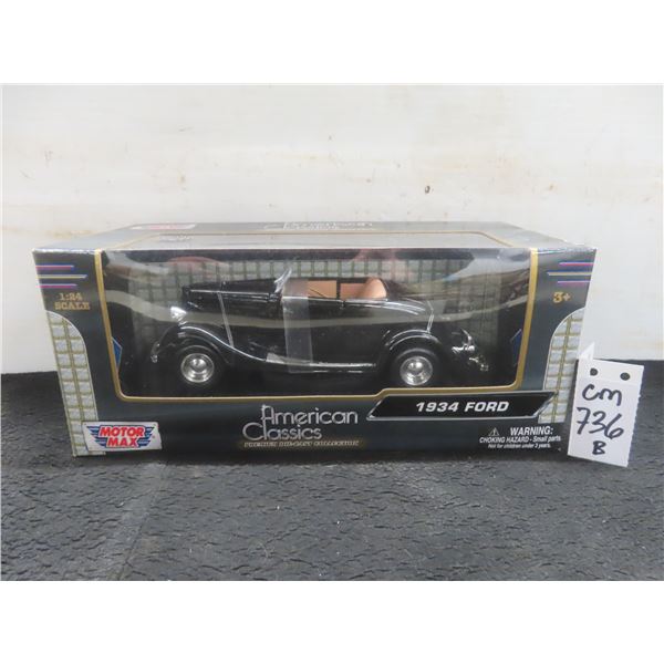 Motor Max 1934 Ford 1:24 Scale Diecast Car