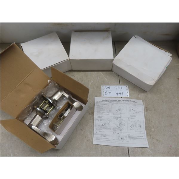 4 Stainless Steel Left Handed Door Handles