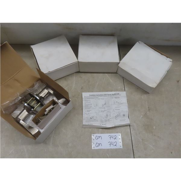 4 Stainless Steel Right Handed Door Handles