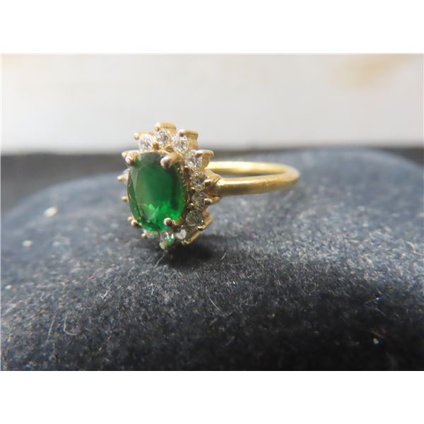 925 Silver Gold Plated Ring
