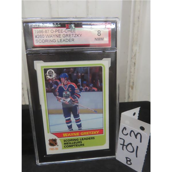 Graded Wayne Gretzky Edmonton Oilers Card