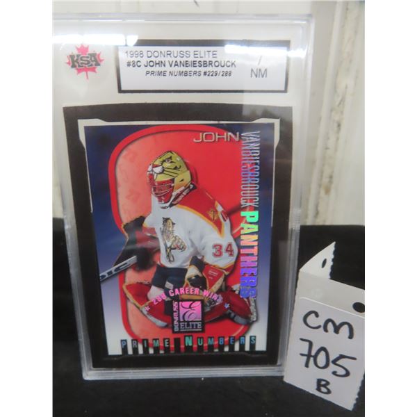 Graded John Vanbiesbrouck Numbered Florida Panthers Card
