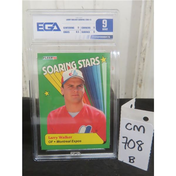 Graded Larry Walker Rookie Montreal Expos Card