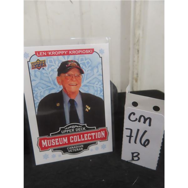 Winnipeg Jets Superfan Len "Kroppy" Kropioski Card