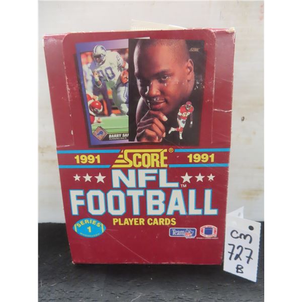 Unopened 1991 Score Football Box
