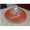 Image 2 : Four Vintage Lamp Shades Including Three Glass and One Plastic