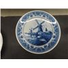 Image 3 : Nine-Piece Vintage Delft Blue Ceramic Plate Set With Windmill and Goldray Motifs