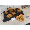 Image 1 : Feuilles Tea Set with Tray and Sugar Pot