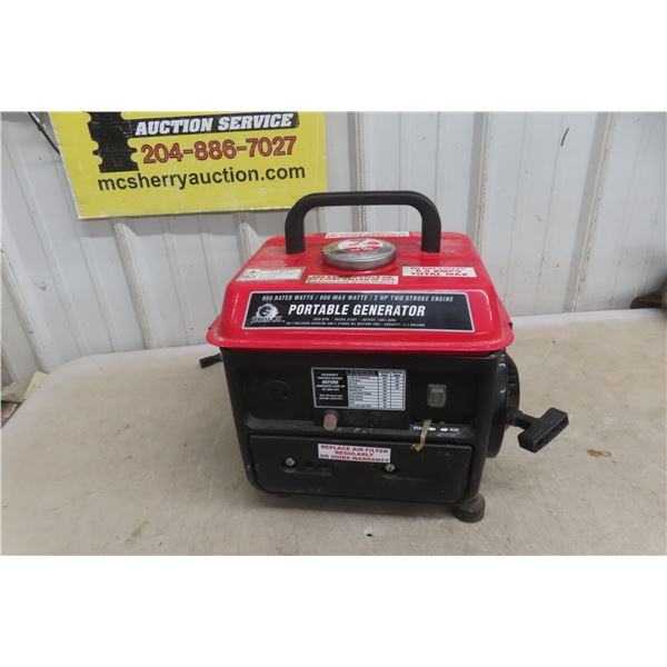 Portable Generator, 800 Rated Watts, Has Compression