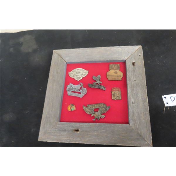 Framed Sturgis Pin Backs
