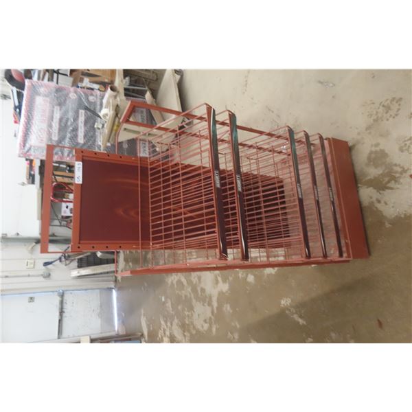 Hershey Chocolate Rolling Store Rack, 53" x 24" x 14"