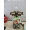 Image 8 : Two Vintage Hurricane Table Lamps, 22 Inches Tall
