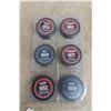 Image 1 : Six Hockey Hall of Fame Pucks With Names and Years of Induction