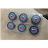 Image 5 : Six Hockey Hall of Fame Pucks With Names and Years of Induction