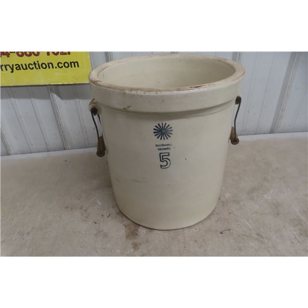 Sunburst 5 Gallon Crock