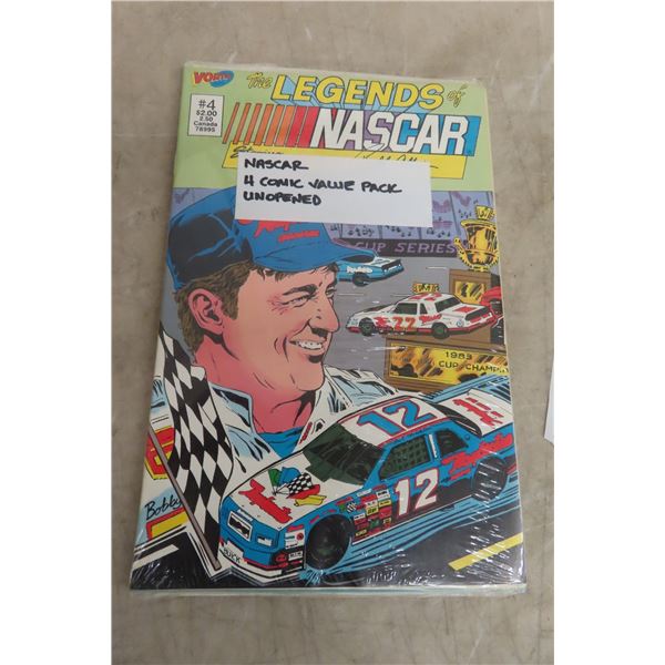 Legends of NASCAR 4x Comic Value Pack, Unopened