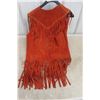Image 5 : Leather Native Style Single Vest, Size Believed to be Large