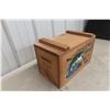 Image 2 : Cabin-Style Wood Chest with Hinged Lid, 10 x 16 x 9 in.