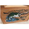 Image 3 : Cabin-Style Wood Chest with Hinged Lid, 10 x 16 x 9 in.