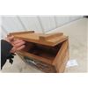Image 6 : Cabin-Style Wood Chest with Hinged Lid, 10 x 16 x 9 in.