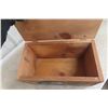 Image 7 : Cabin-Style Wood Chest with Hinged Lid, 10 x 16 x 9 in.