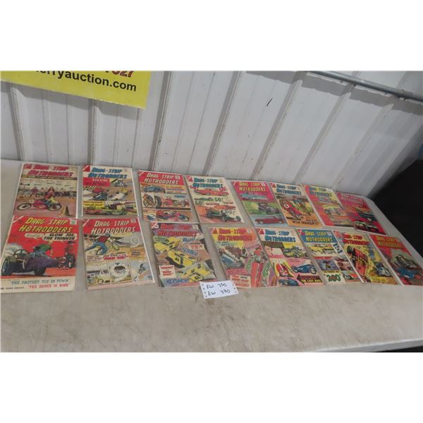 16x Drag Strip Hot Rodder Comics, 12¢ Issues