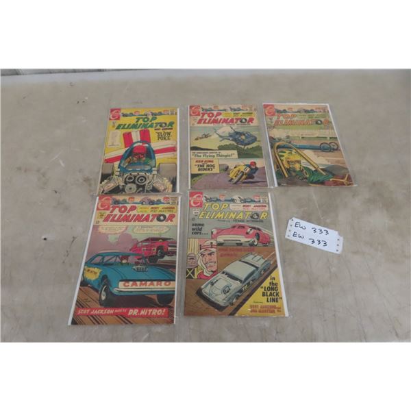 5x Top Eliminator Comics, 12¢ Charlton