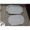 Image 3 : Kitchenware Lot With Strainer, Muffin And Donut Pans, And Rosenthal Maria White Porcelain Serving P