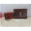 Image 1 : Two Vintage Leather Bags, Briefcase and Camera Bag