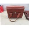 Image 8 : Two Vintage Leather Bags, Briefcase and Camera Bag