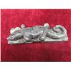 Image 3 : 3 Soapstone Carvings: Lizard, 1 1/2" x 7" x 2" By P.Rick and Duck (Damage To Nose) 3 1/4" x 6 1/4" x