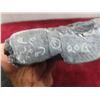 Image 5 : Dog Howling Black Stone Carving By Navak Siranik From Baffin Island, ", Hand Carved Inuit Work, Sig