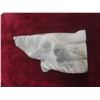 Image 9 : Dog Howling Black Stone Carving By Navak Siranik From Baffin Island, ", Hand Carved Inuit Work, Sig