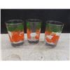 Image 5 : Vintage Chip And Dip Bowl Set With Candy Dish, 7 Juice Glasses And Pitcher, Cup Tree, And 5 Coffee