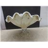 Image 10 : Crystal D'Arques Lead Crystal With Hand Blown Art Glass Vase And Ruffle Pedestal Centerpiece Bowl