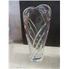 Image 9 : Crystal D'Arques Lead Crystal With Hand Blown Art Glass Vase And Ruffle Pedestal Centerpiece Bowl