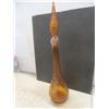 Image 5 : Vintage Amber Glass Genie Bottle Decanter With Hobnail Pattern
